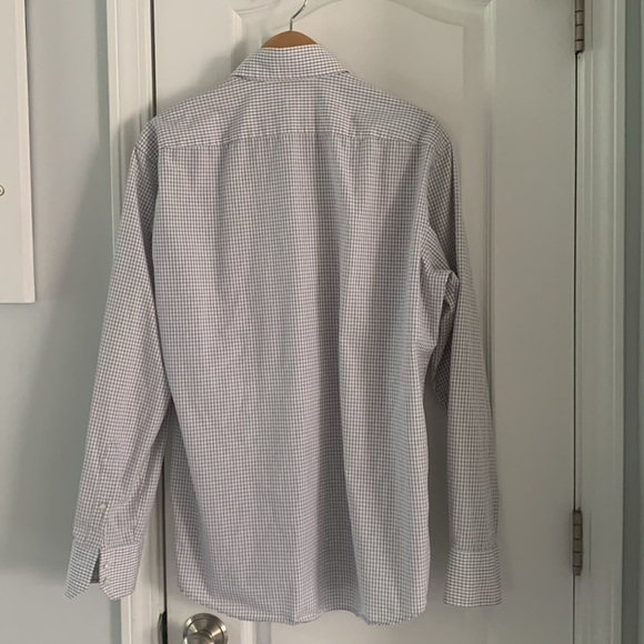 Boss Hugo‎ boss Regular fit windowpane print button down shirt black white - Picture 7 of 11